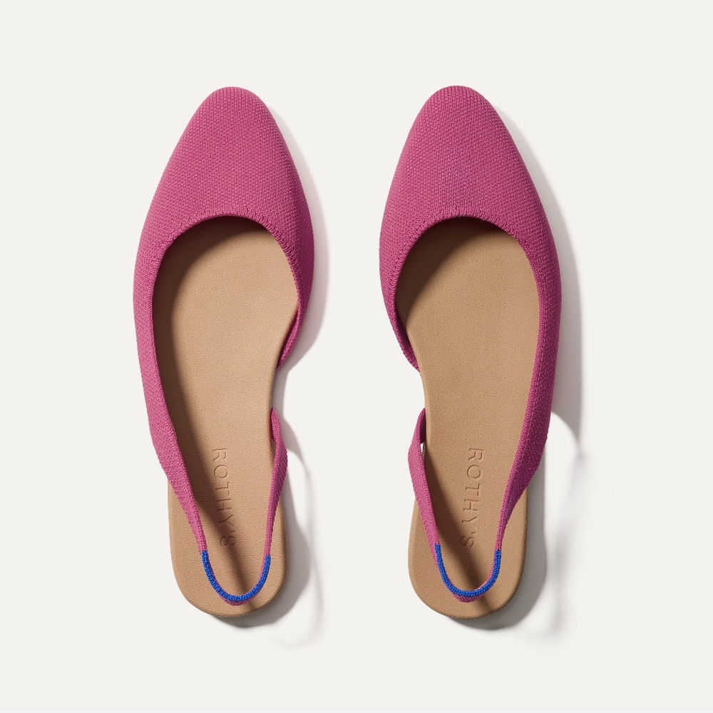 Rothy's The Almond Slingback - Hibiscus Size 8.5